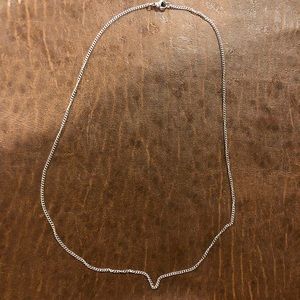 Silver micro Cuban chain